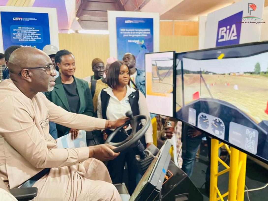 Fidak 2025, Journée MEFPT présidée par M. Le Ministre sur le Simulateur de BIA Dakar déployé par ONFP au village MEFPT
