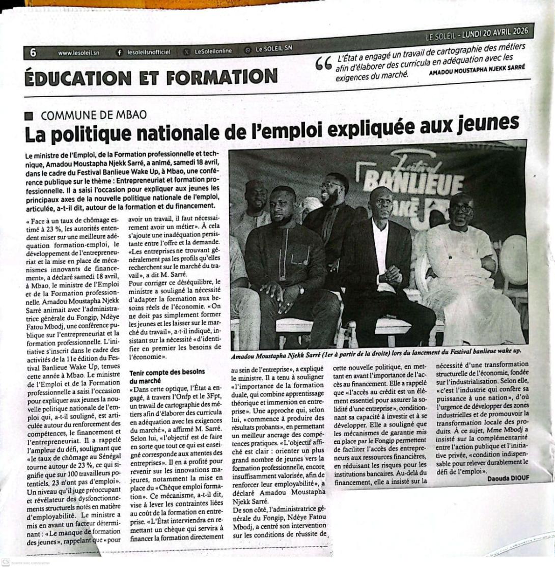 la politique nationale de l emploi expliquee aux jeunes